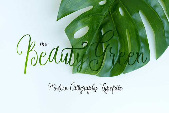 Beauty Green Font BonjourType 
