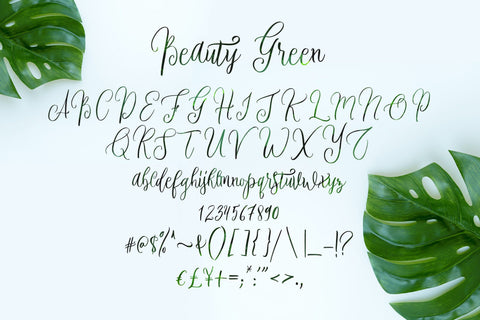 Beauty Green Font BonjourType 