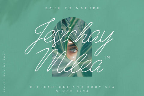 Beauty Hamida Font Zeenesia Std 