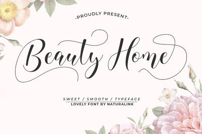 Beauty Home Font Studio Natural Ink 