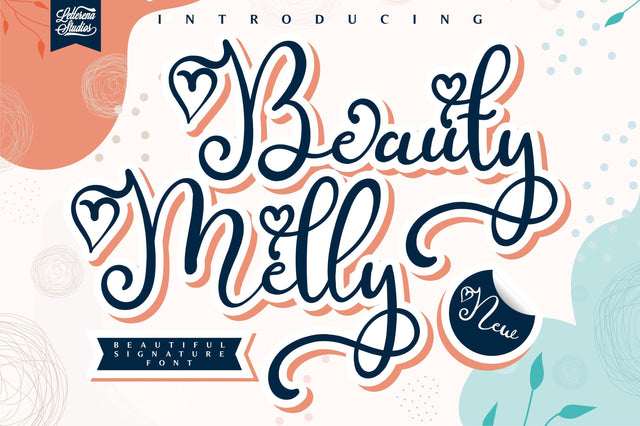 Beauty Melly Font Letterena Studios 