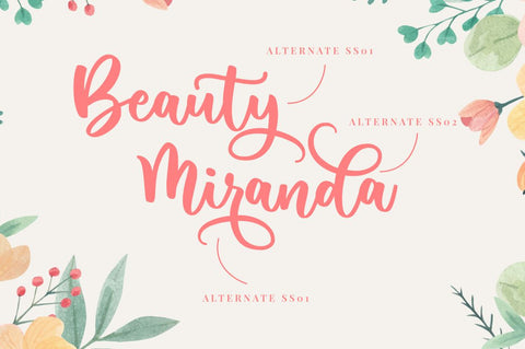 Beauty Miranda Font R. Studio 