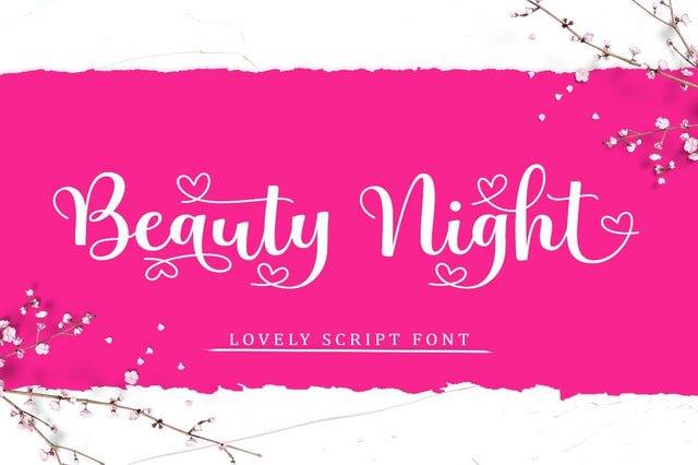 Beauty Night Script Font AngelStudio 