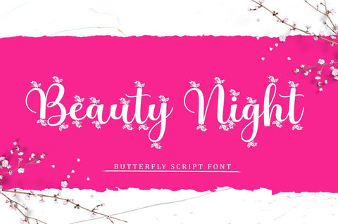 Beauty Night Script Font AngelStudio 