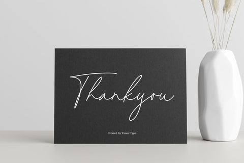 Beauty Paradise - Script font Font Timur type 