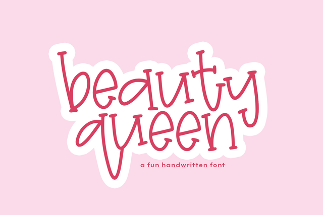Beauty Queen - Handwritten Serif Font Font KA Designs 