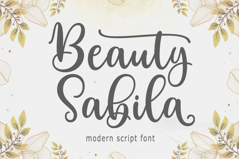 Beauty Sabila Font Rastype 