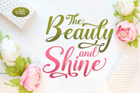 Beauty & Shine / Pretty Script Font Javapep 