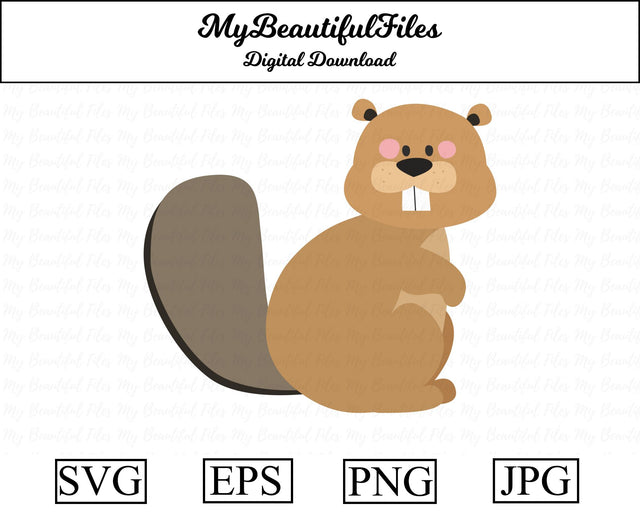 beaver - animal SVG MyBeautifulFiles 