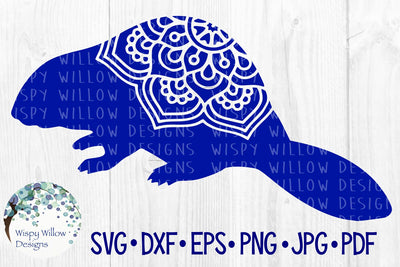Beaver Mandala SVG Wispy Willow Designs 