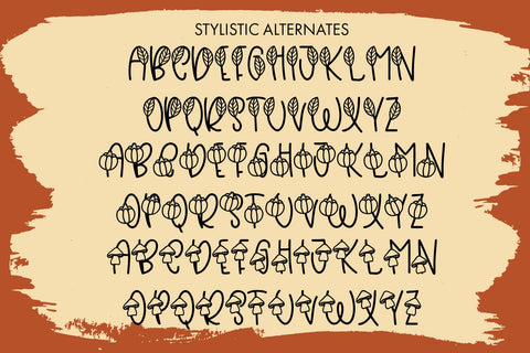 Beaver Moon - Fall Themed Font With Extra Doodles Font Freeling Design House 