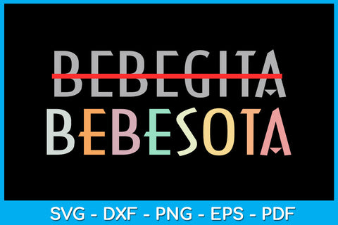 Bebesota Latina Retro SVG PNG PDF Cut File SVG Creativedesigntee 