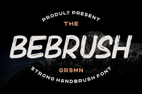 Bebrush – Hand brushed Font Font Garisman Studio 