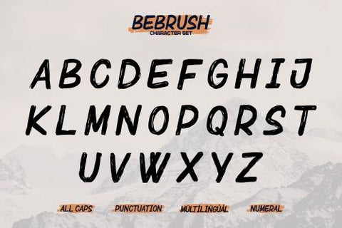 Bebrush – Hand brushed Font Font Garisman Studio 