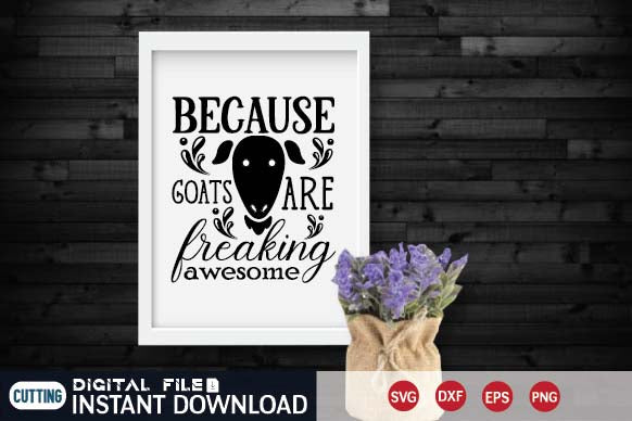 because goats are freaking awesome SVG designer krishna 