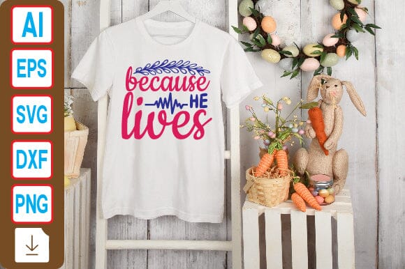 Because He Lives SVG Craftlabsvg24 