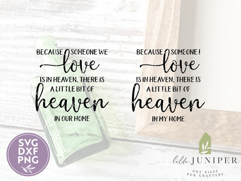 Because Someone We Love is In Heaven SVG | Christian SVG | Memorial SVG SVG LilleJuniper 