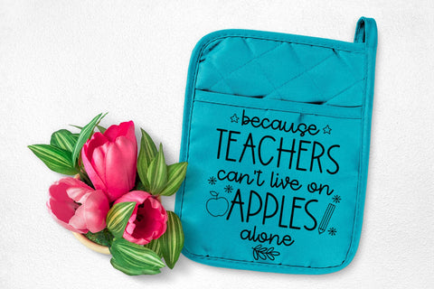 Because Teachers Can't I Christmas Pot Holders Teachers SVG SVG Happy Printables Club 