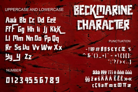 Beckmarine Font letterstockstd 