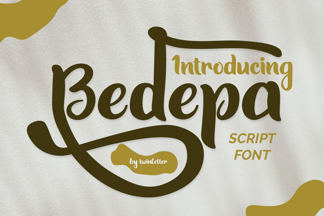 Bedepa Font twinletter 