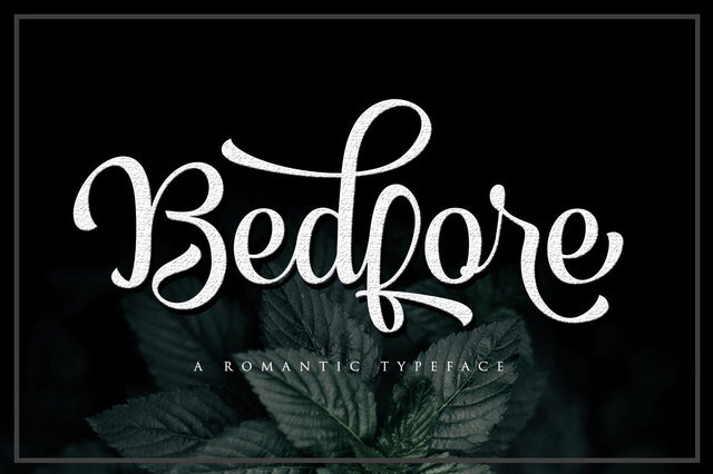 Bedfore Script Font Lettersams 