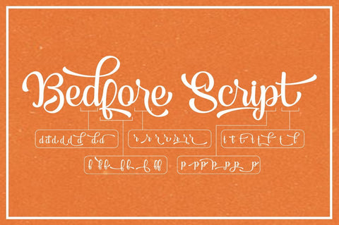 Bedfore Script Font Lettersams 