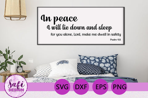 Bedroom Bible Verse Cut File SVG Safi Design 
