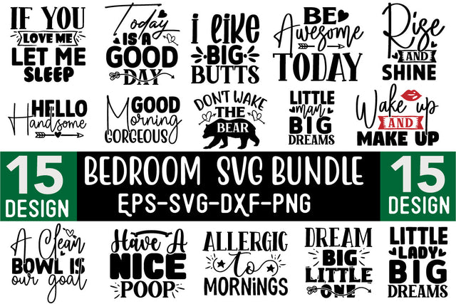 Bedroom SVG Design Bundle SVG CraftingStudio 