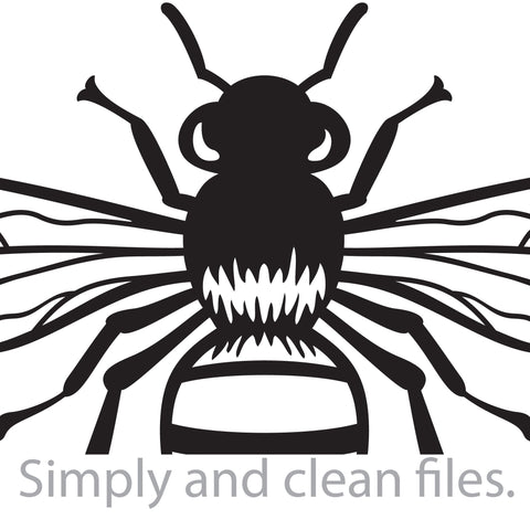 Bee and floral wreath circle frame SVG TribaliumArtSF 