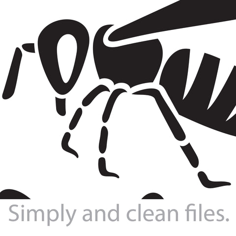 Bee and flower SVG TribaliumArtSF 