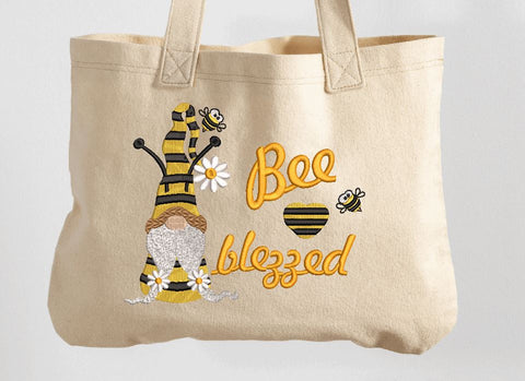 Bee Blezzed Gnome Machine Embroidery Design Embroidery/Applique DESIGNS Angie 