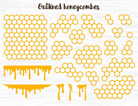 Bee bundle cut files SVG MagicArtLab 
