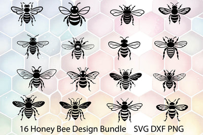 Bee Bundle SVG. Bee SVG.Bee Clipart. Honey Bee. SVG Samaha Design 