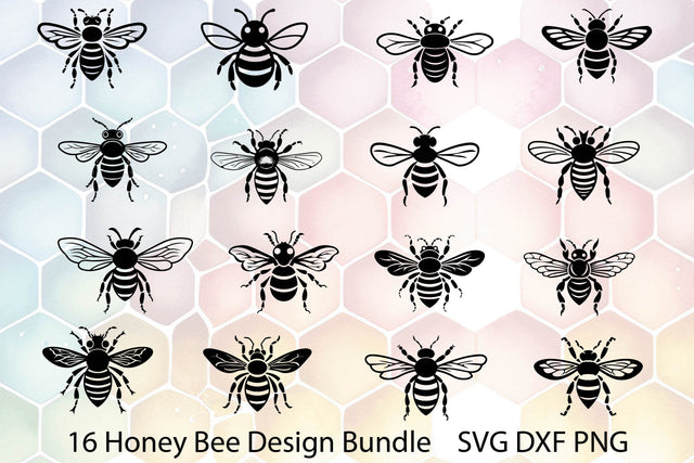 Bee Bundle SVG. Bee SVG.Bee Clipart. Honey Bee. SVG Samaha Design 
