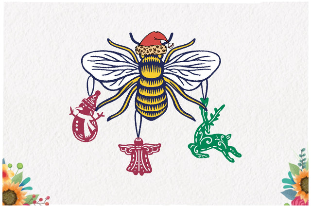 Bee Christmas Sublimation Sublimation Jagonath Roy 