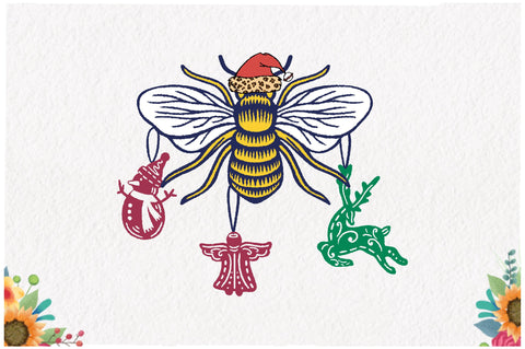 Bee Christmas Sublimation Sublimation Jagonath Roy 