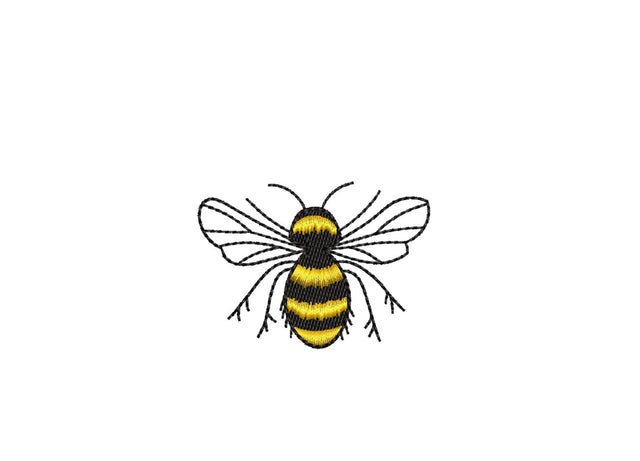 Bee Embroidery Design, 3 sizes, Instant Download Embroidery/Applique DESIGNS Nino Nadaraia 