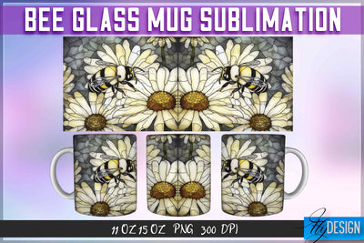 Bee Glass 11 | 15 Oz Mug Sublimation Sublimation Fly Design 