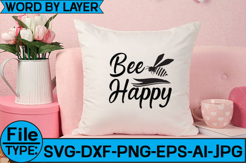 Bee Happy SVG Cut File SVG Studio Innate 