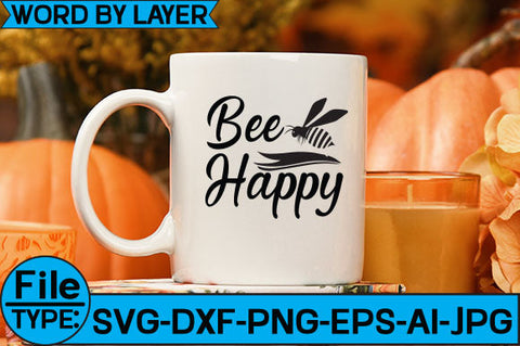 Bee Happy SVG Cut File SVG Studio Innate 