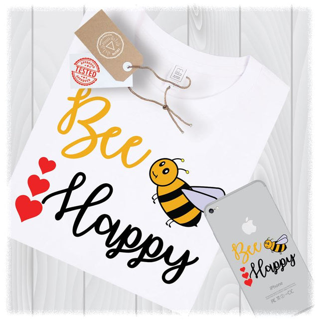 Bee Happy SVG Files for Cricut Designs | Valentines Day SVG SVG My Sew Cute Boutique 