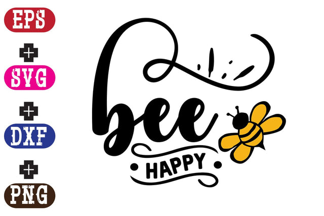 bee happy SVG Nurstore 