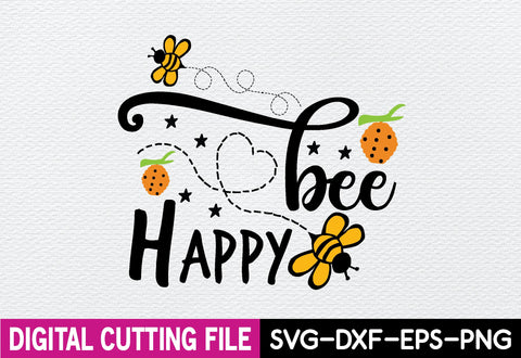 Bee Happy Svg SVG designstore 
