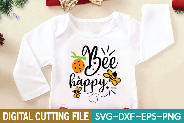 Bee Happy Svg SVG designstore 
