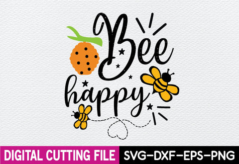 Bee Happy Svg SVG designstore 