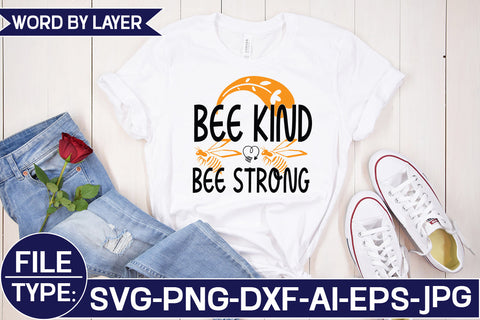 Bee Kind Bee Strong SVG Cut File SVG Studio Innate 