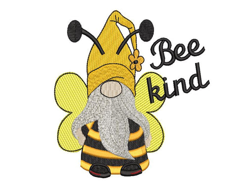 Bee Kind Gnome Machine Embroidery Design Embroidery/Applique DESIGNS Angie 