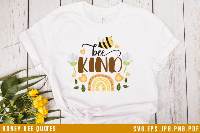 Bee Kind Quotes SVG Cut File SVG dapiyupi store 