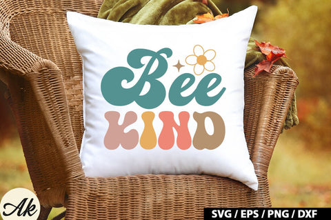 Bee kind Retro SVG SVG akazaddesign 