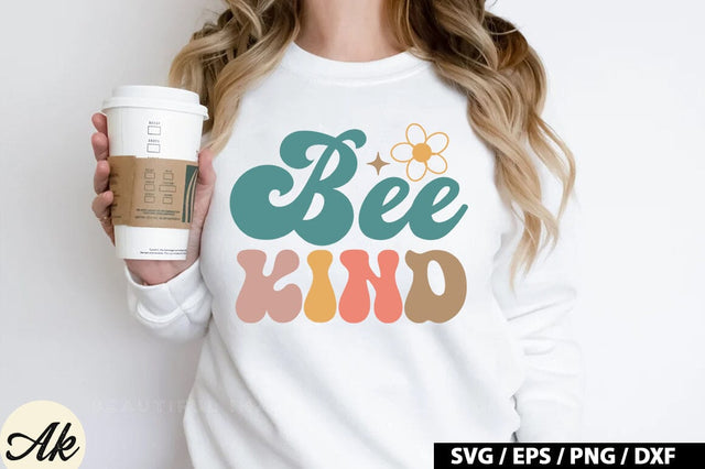 Bee kind Retro SVG SVG akazaddesign 